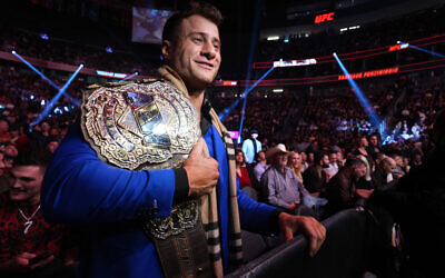 Professional wrestler Maxwell Jacob Friedman attends the UFC 282 event at T-Mobile Arena on December 10, 2022 in Las Vegas, Nevada. (Cooper Neill/Zuffa LLC)