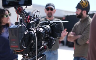 File: Filming at Jerusalem's Sam Spiegel Film School, where a second round of the Series Lab with Netflix was launched in June 2023 (Courtesy Sam Spiegel)