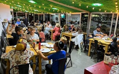 The first fully kosher restaurant in Punta del Este, Uruguay, is named Brooklyn. (Juan Melamed/JTA)