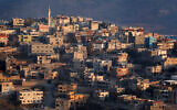 The Arab town of Nahf in northern Israel, between the Lower and Upper Galilee, on January 11, 2014. (Hadas Parush/Flash 90)