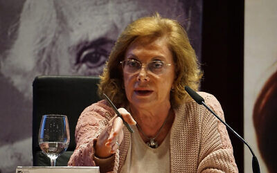 Amparo Rubiales speaks at a conference in Cordoba, Spain on November 18, 2017. (Montserrat Boix/Wikimedia Commons)