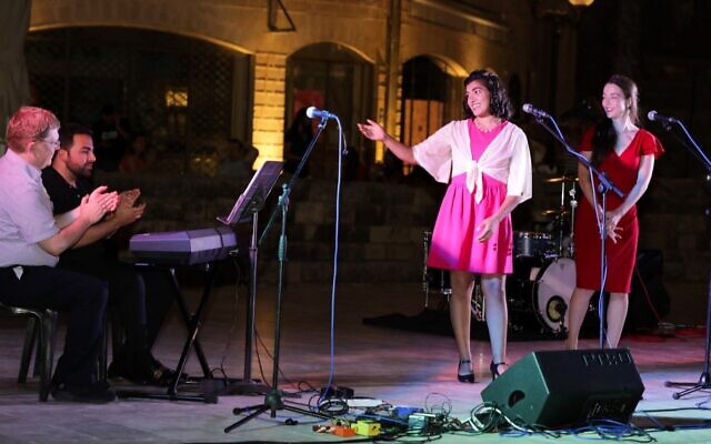 Young opera singer students performing in the 2022 summer opera program in Tel Aviv (Courtesy Noy Dekel)